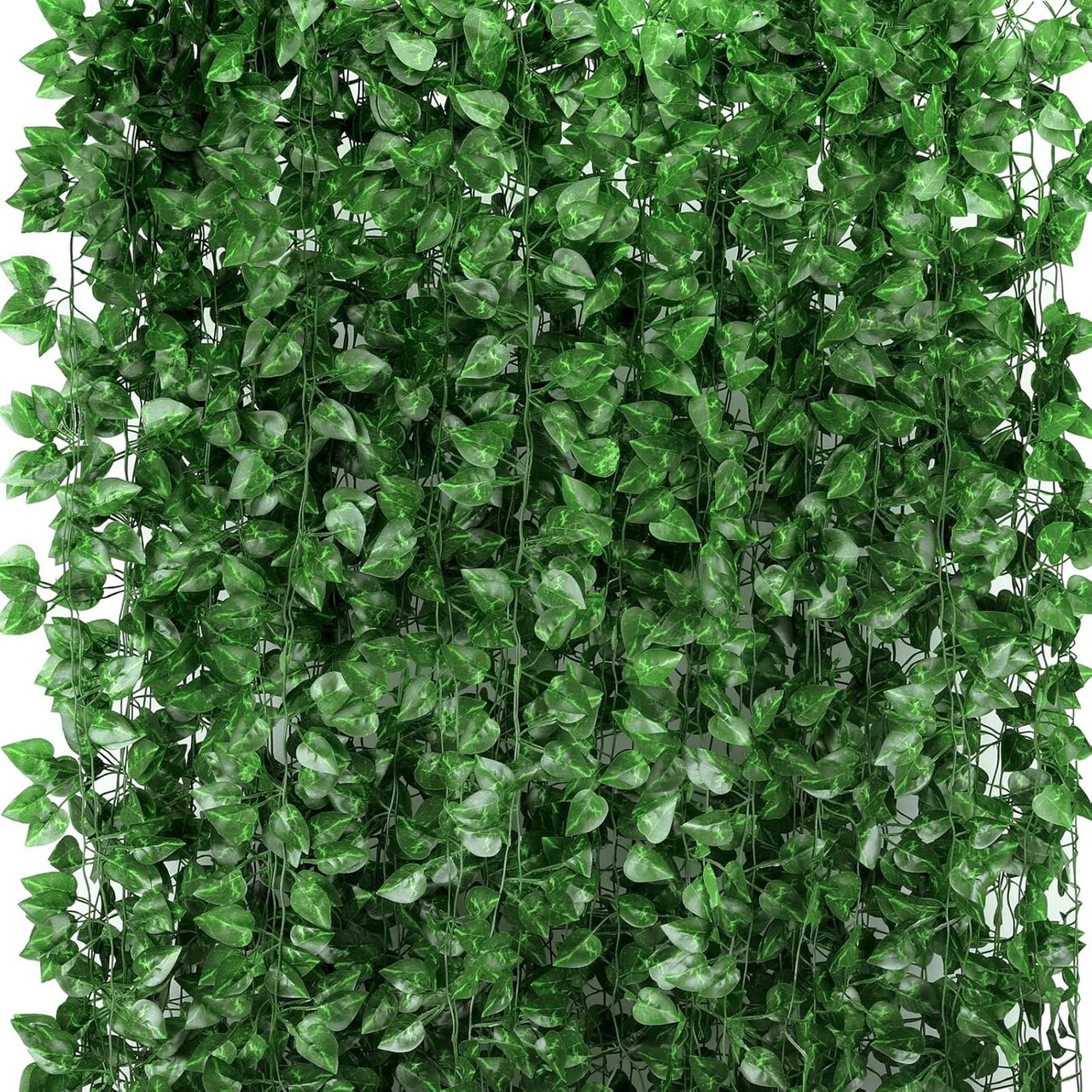 237 Feet 36 Pack Artificial Ivy Leaf Plants, Green Vine Leaves, Greenery Hanging Garland, Fake Foliage Flowers for Home Kitchen Garden Office Wedding Wall Decor